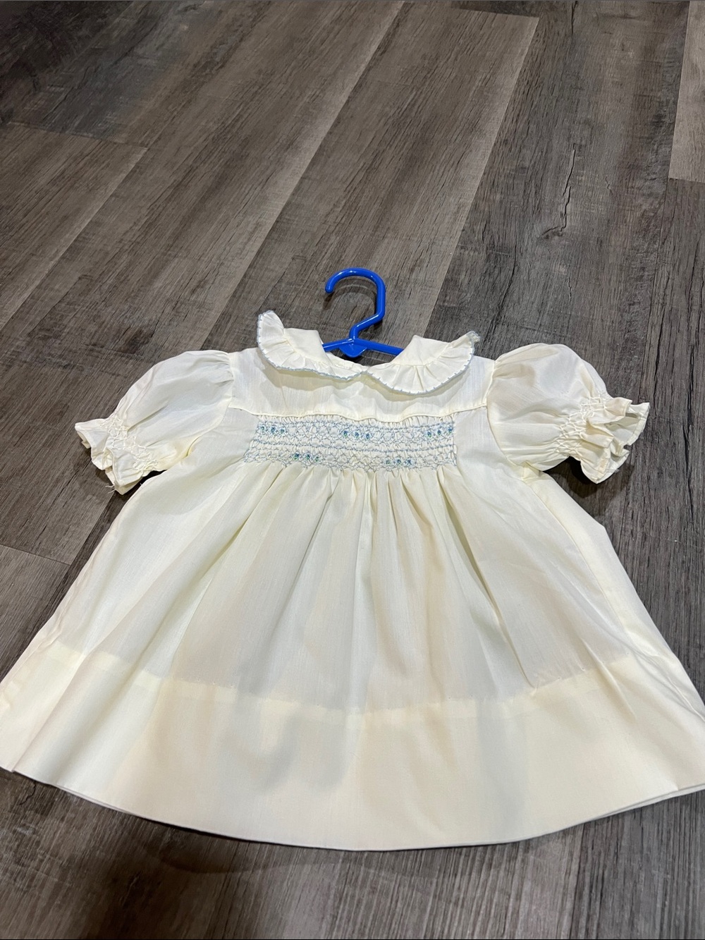 Vintage Polly Finders Smocked dress size 12M